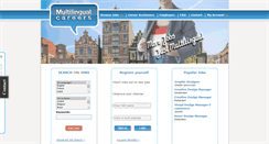 Desktop Screenshot of multilingualcareers.eu